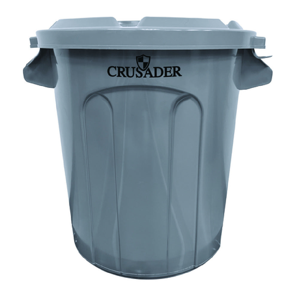 Quantum CTC-10_RED - Crusader Round Heavy-duty Utility Container, 10 Gallon, 15-3/5" Dia. X 17-3/10" H