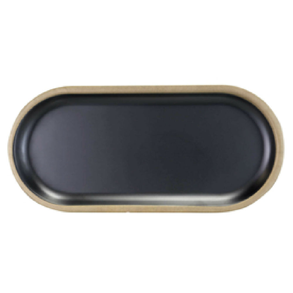 Elite Global Solutions B252102-GLDB Plate 10-1/4"L X 4-3/4"W X 3/4"H Oval