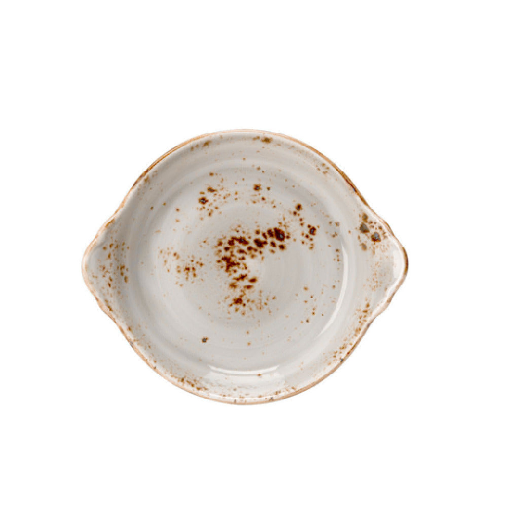 Steelite 11550317 Round Earred Dish 27.5 Oz 8.5" X 7.5" X 2.0"