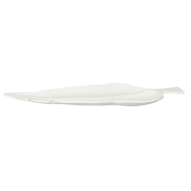 Bon Chef 80154SMOKEGRA Platter 24-13/16" X 7-1/2" X 1-1/4"H Leaf Shaped