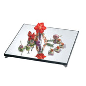 Bon Chef 51012BLK Display Mirror Tray 30" X 30" Glass Mirror With Black Border