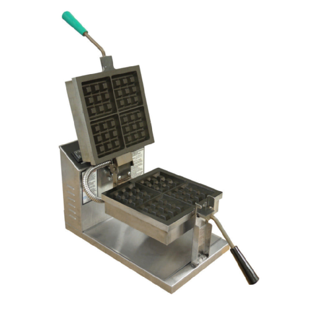 Gold Medal 5024ET - Belgian Waffle Baker, Makes (4) Square Waffles Approximately 4” X 4”