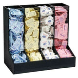 Dispense-Rite GFBO-4BT - Packeted Condiment Organizer, 4 Sections, 16-3/4" H X 17" W X 10" D