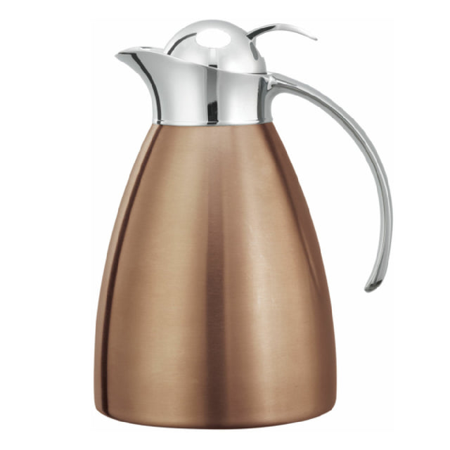 Service Ideas MAR10BSPBRG Marquette Series Carafe 1 Liter (33.8 Oz.) 4-3/4" X 6" X 8-1/4"