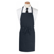 John Ritzenthaler Company 3PBIAELNV Chef Revival® Bib Apron 26" X 31" Extra Long 3 Front Pockets And Pen Pocket With Seamless Bottoms