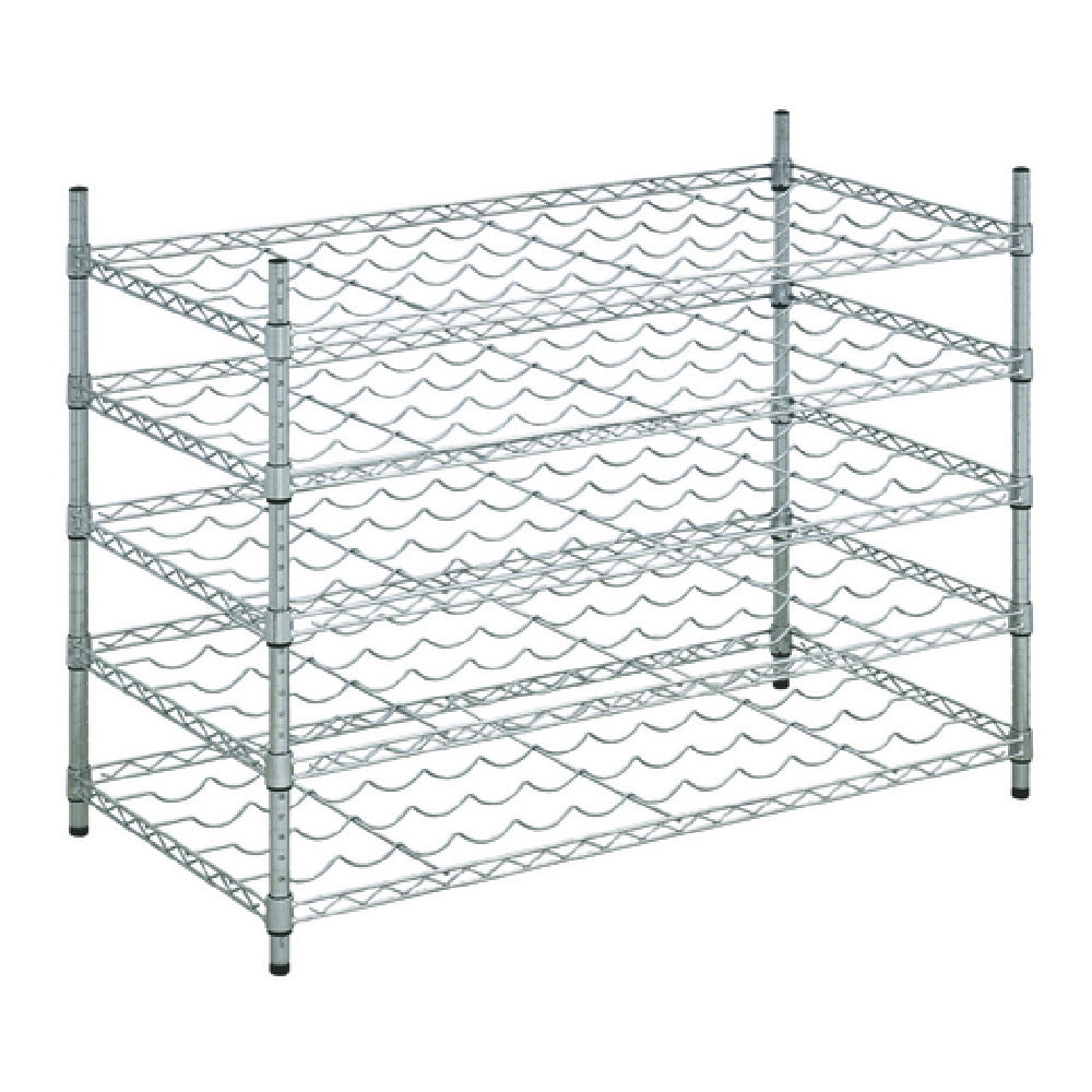 Hubert 136243 - Kratos Wire Wine Rack, 48"W X 24"D X 34"H, 34" Posts
