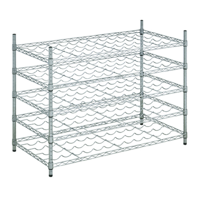 Hubert 136243 - Kratos Wire Wine Rack, 48"W X 24"D X 34"H, 34" Posts