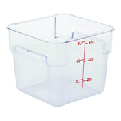 Hubert 52848 - Hubert® Food Storage Container, 7-13/100"L X 7-13/100"W X 7-29/100"H