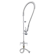 T&S Brass B-0113-BT EasyInstall Pre-Rinse Unit Spring Action Gooseneck & Hole Base Faucet