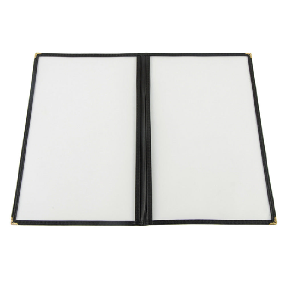 CAC China MCP2-914BK Menu Cover 2-pocket 8-1/2" X 14"