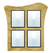 Hubert 69460 - Menu Board, 4-pocket, Wall-mount