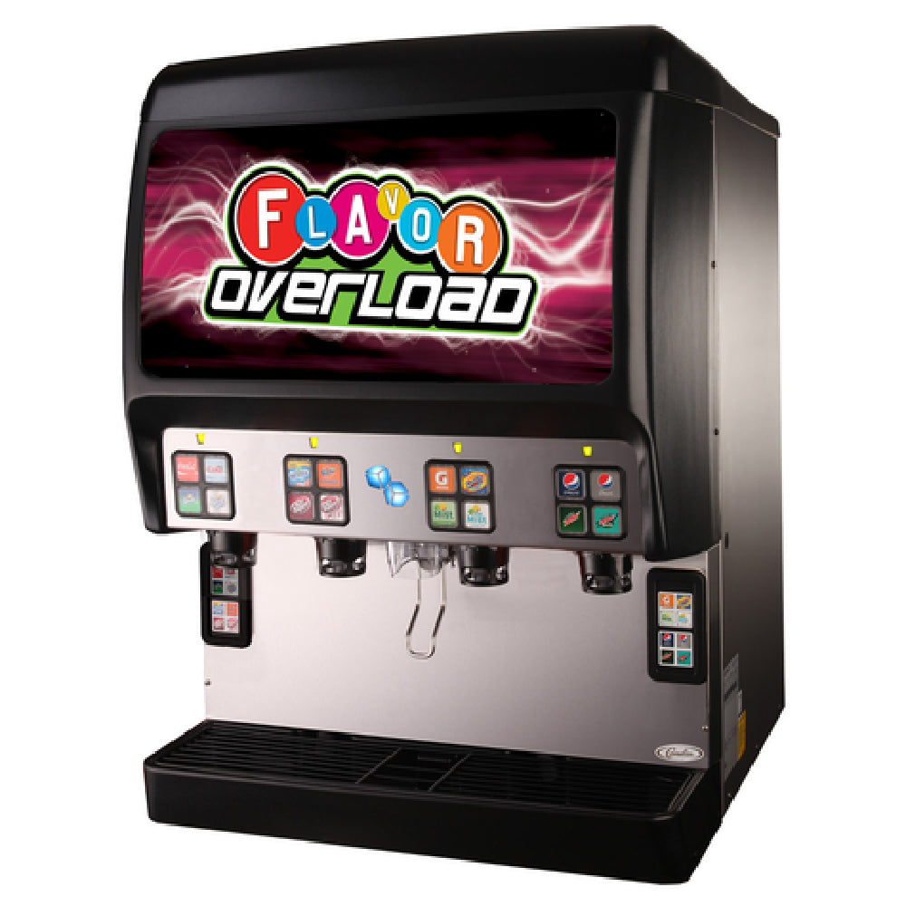 Cornelius 621057660 - Flavor Overload Ice & Post-Mix Beverage Dispenser, Countertop