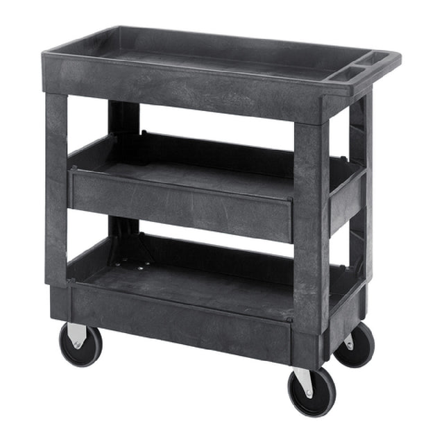 Quantum PC3518-33-3 Utility Cart (3) Shelves 34-1/4"W X 17-1/2"D X 32-1/2"H