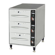 Omcan 47547 (FW-CN-0003) Narrow Warming Drawer Freestanding Three Drawer