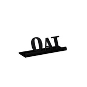 Service Ideas 1C-ST-OAT-SIGN-BX Table Sign "Oat" 1"H X 2-3/4"W