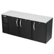 Beverage Air BBN78HC-F-B - Refrigerated Food Rated Back Bar Storage Cabinet, Three-section