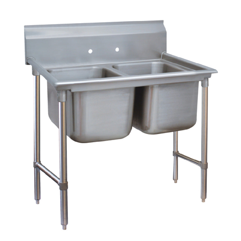 Advance Tabco 93-2-36 Regaline Sink 2-compartment 20" Front-to-back X 16" Wide Sink Compartments