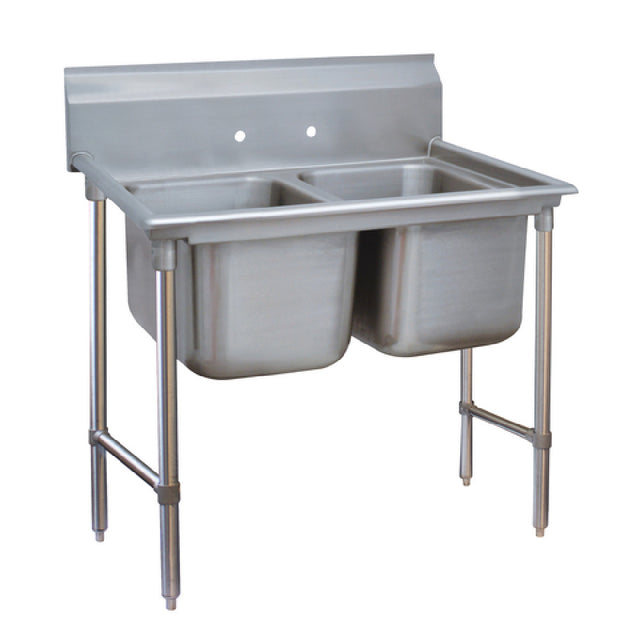 Advance Tabco 93-2-36 Regaline Sink 2-compartment 20" Front-to-back X 16" Wide Sink Compartments