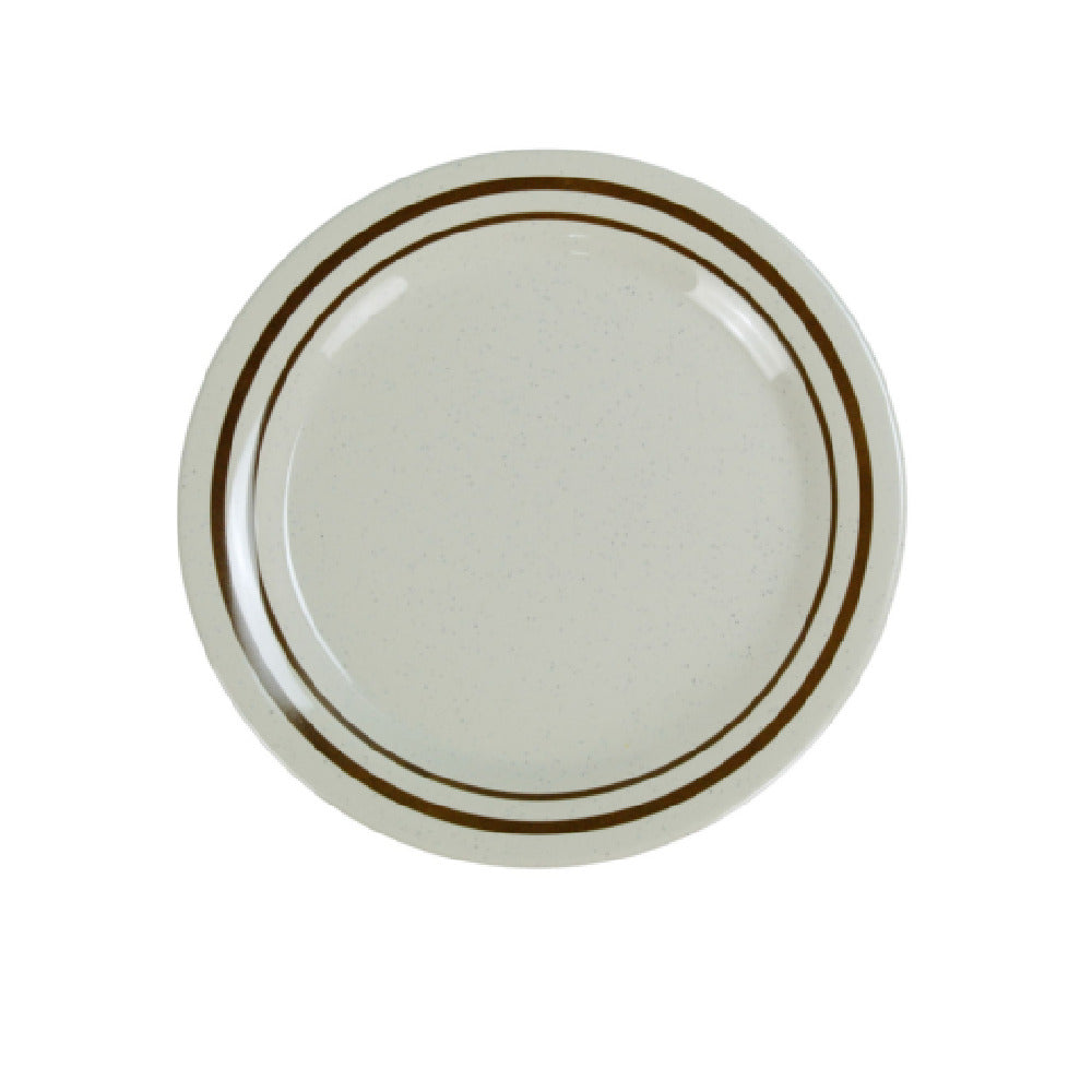 Yanco SS-107 Sesame Dinner Plate 7-1/4" Dia. Round