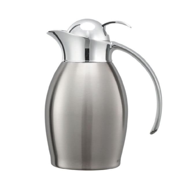 Service Ideas NIC06BSPB Nicollet Series Vacuum Insulated Carafe 0.6 Liter Push Button Lid
