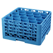 Carlisle RW20-314 Carlisle OptiClean™ NeWave™ Dishwasher Glass Rack 20-rounded Compartments With (4) Sure-Lock Extenders