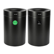 Alpine Industries ALP475-50-BLK-CO-T Compost Bin And Trash Can 50 Gallon Stainless Steel
