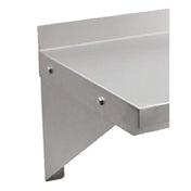 John Boos BHS12BKR-14/304 Wall Shelf Support Bracket For 12"D Wall Shelves 14/300 Stainless Steel Construction