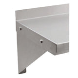 John Boos BHS16BKR-14/304 Wall Shelf Support Bracket For 16"D Wall Shelves 14/300 Stainless Steel Construction