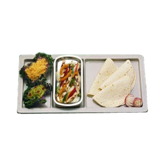 Bon Chef 9084BLKSPKLD Compartment Tray 9-1/2" X 18" Rectangle