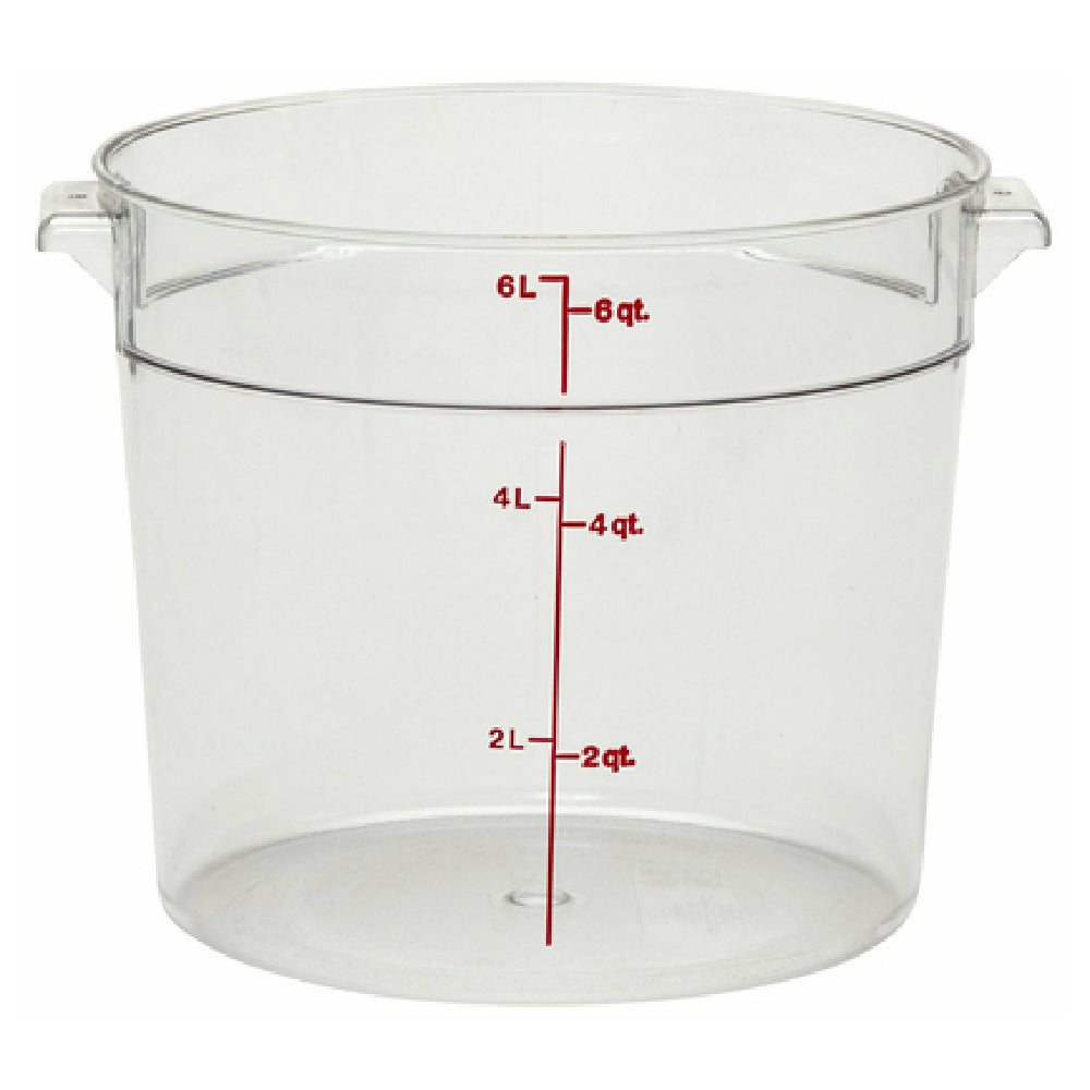 Cambro RFSCW6135 Camwear® Storage Container Round 6 Qt.