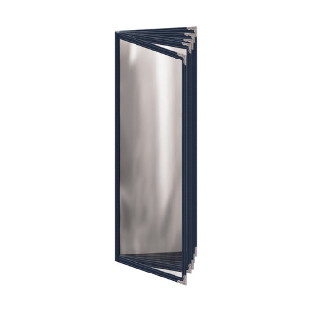 Risch TE-10V 4.25X14 Deluxe Clear Sewn Menu Cover 4-1/4" X 14" Booklet