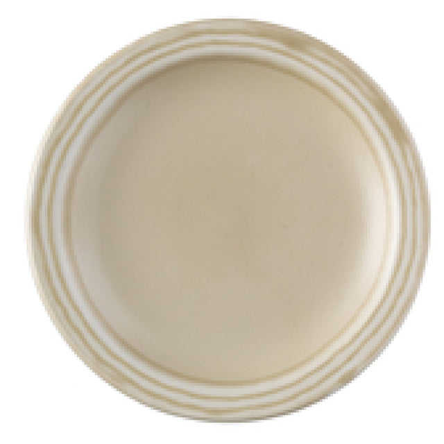 Arc Cardinal FN486 Dudson Harvest Norse Linen Narrow Rim Plate (D:6.0'') Vitrified Ceramic