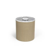 FOH RIB018BEL21 3.5qt Round Belize Ice Bucket Dune With Acrylic Lid Includes One RIB022CLT21 3.5qt Round Ice Bucket Lid Acrylic