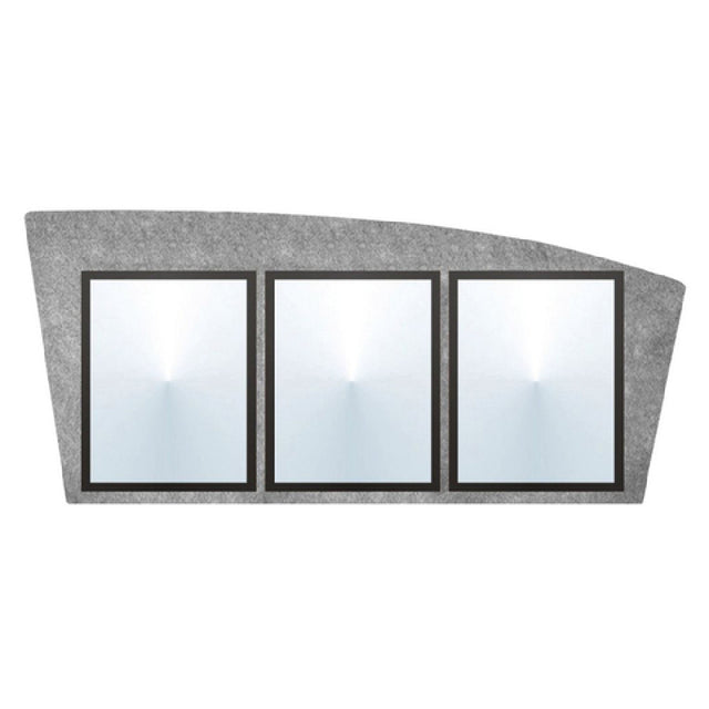 Hubert 52156 - Menu Board, 3-pocket, Wall-mount