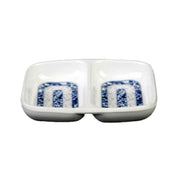 Thunder Group 1102DL Twin Sauce Dish 2 Oz. 3-3/8" X 2-3/4"