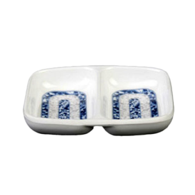 Thunder Group 1102DL Twin Sauce Dish 2 Oz. 3-3/8" X 2-3/4"