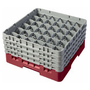 Cambro 36S800416 Camrack® Glass Rack With (4) Soft Gray Extenders Full Size
