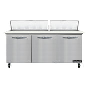 Continental Refrigerator SW72N18C Sandwich Unit 72"W 20.6 Cu Ft Capacity