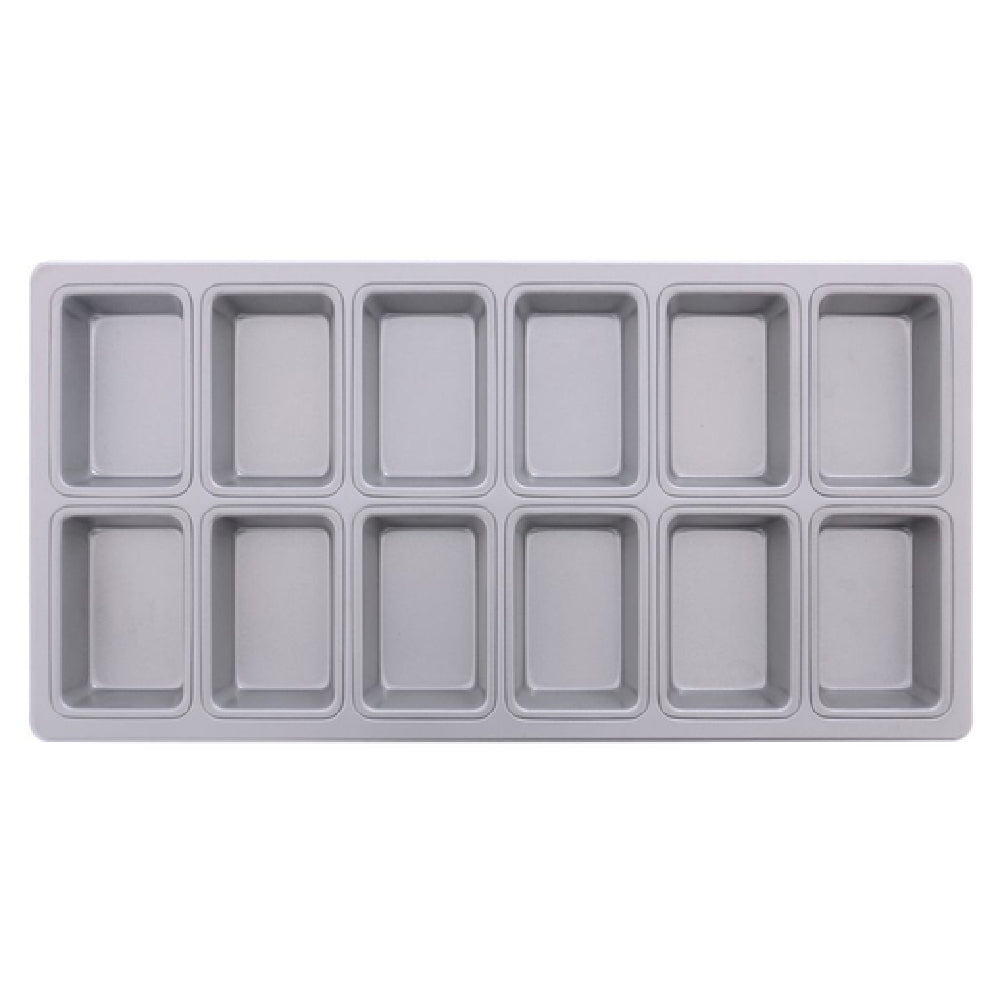 Hubert 85208 - Mini Loaf Bread Pan, Holds (12) Rolls, 9-7/8" X 19-1/2" X 1-5/6"H