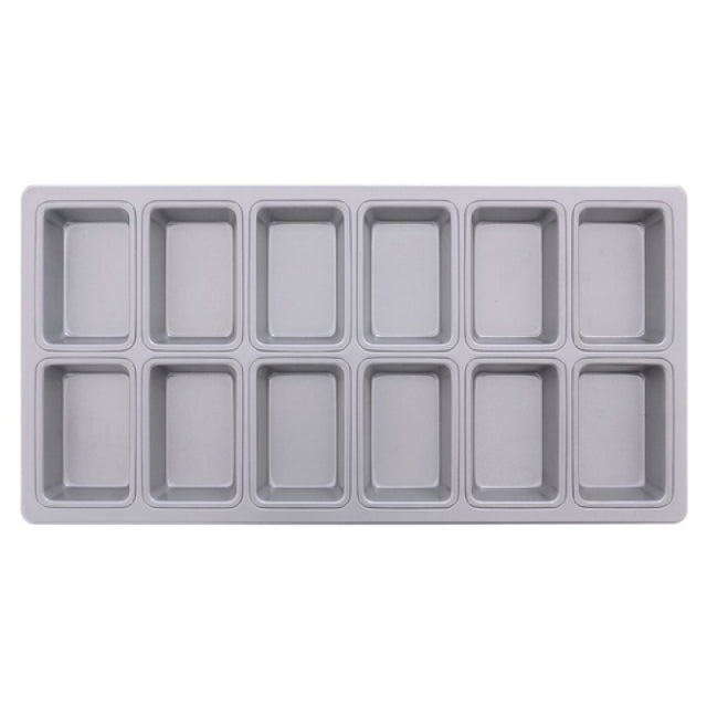 Hubert 85208 - Mini Loaf Bread Pan, Holds (12) Rolls, 9-7/8" X 19-1/2" X 1-5/6"H