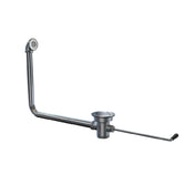 NBR Equipment P5TDF Twist Handle Waste Drain With Over Flow Head & Tube 2"male & 1-1/2" Female Threading