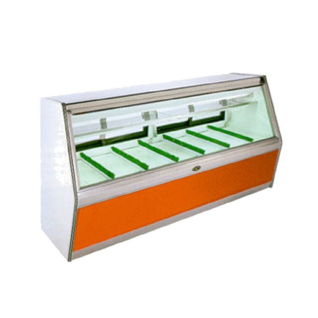 MarcRefrig BDL-4R - Double Duty Butcher Case, 48" L, Triple Pane Glass Front