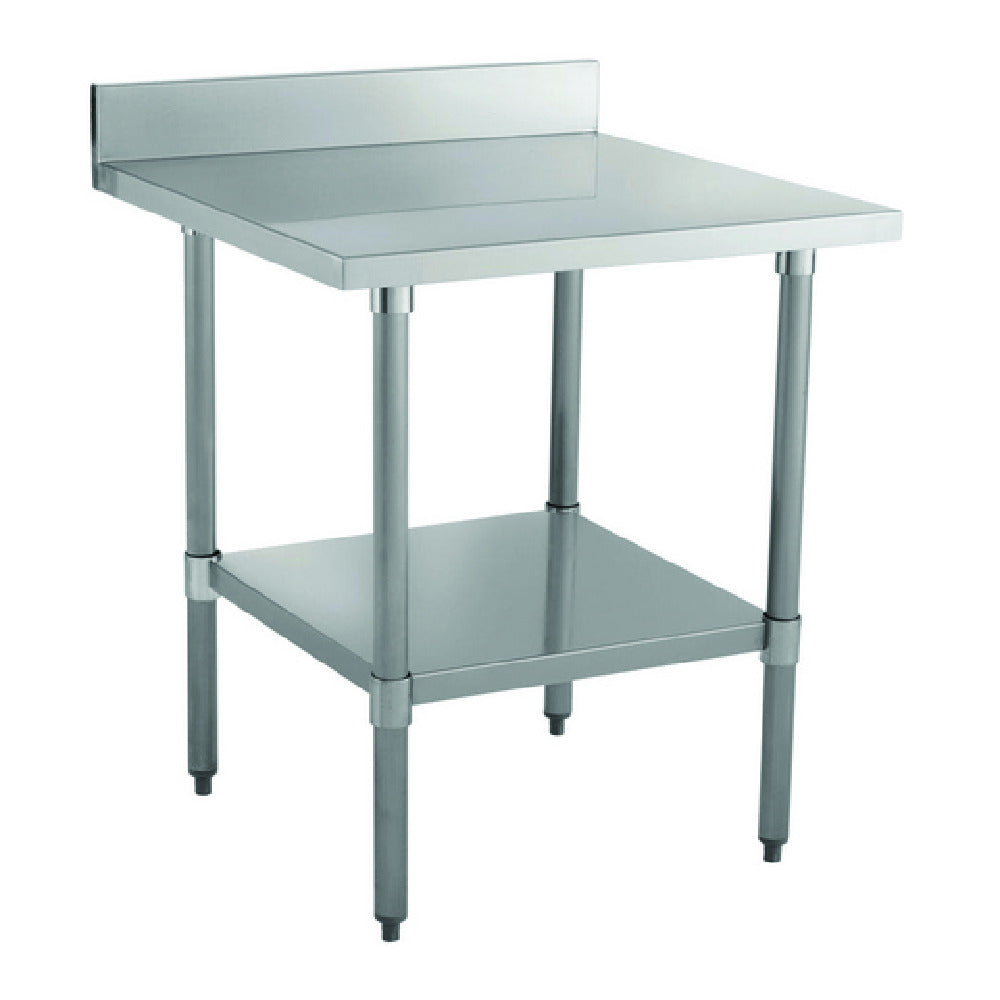 Hubert 95860 - Kratos Worktable, 30"x30", With 4" Backsplash And Undershelf