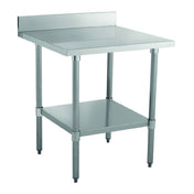 Hubert 95860 - Kratos Worktable, 30"x30", With 4" Backsplash And Undershelf