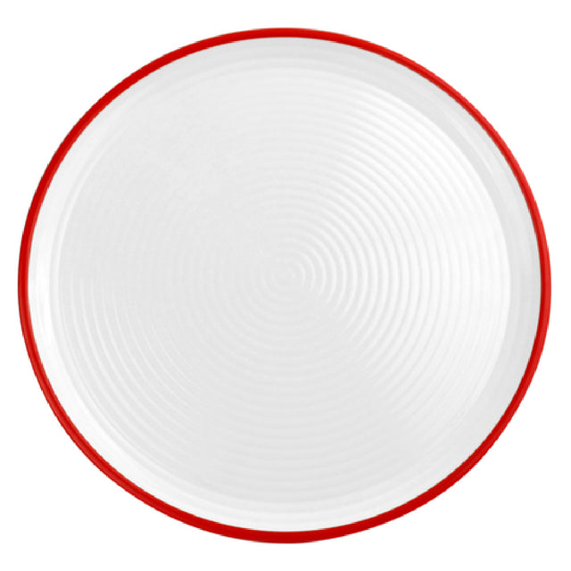 BauscherHepp T3225R Ripple Pizza Plate 12-1/4" Dia. Round With Geometric Circular Ripple Pattern