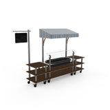 Steelite MGCMLA01WSWW Classic Canopy Cooling Station 130"W X 29 1/2"D X 96"H Mixed Materials