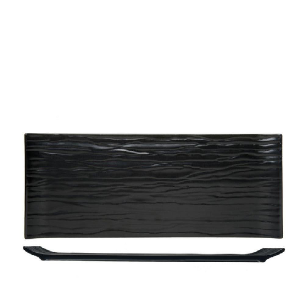 Fortessa STN.3200.38 Noir Tray 15" (38cm) Black Matte Slate Texture