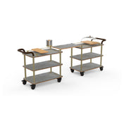 Steelite MGCRNX24GBXX Mogogo Roll'n Mini Brunch Time Station Grey Slate Shelves