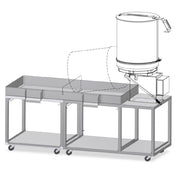 Gold Medal 2622-00-100 - Single Karmel Kool Stand (for Mark 10/20), Modular Table System