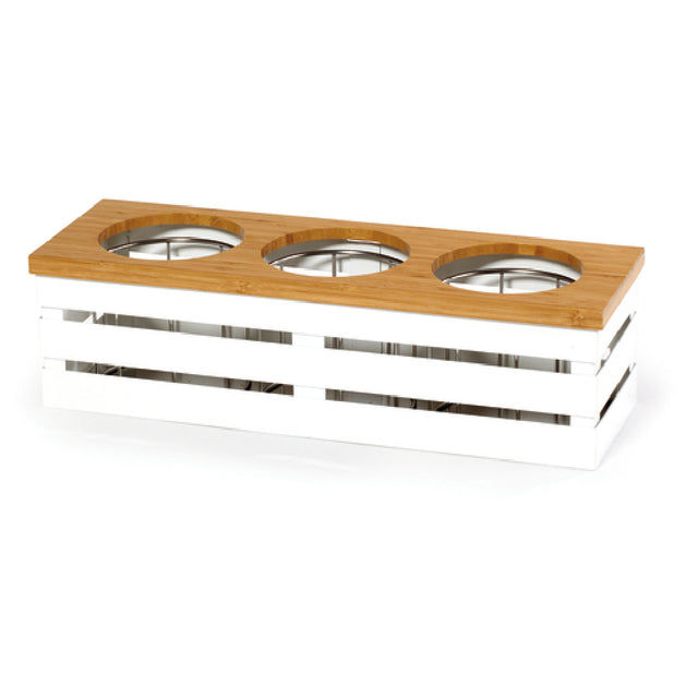 GET Enterprises FB-3COMP-W Curator™ Beverage/Dressing Display 19-1/2" X 6-3/4" X 5-1/2"